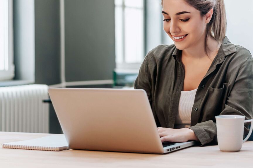 Woman with Laptop