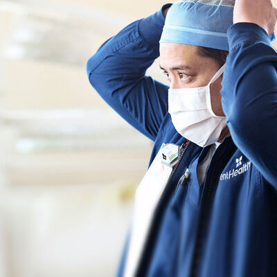 Male Nurse wearing mask